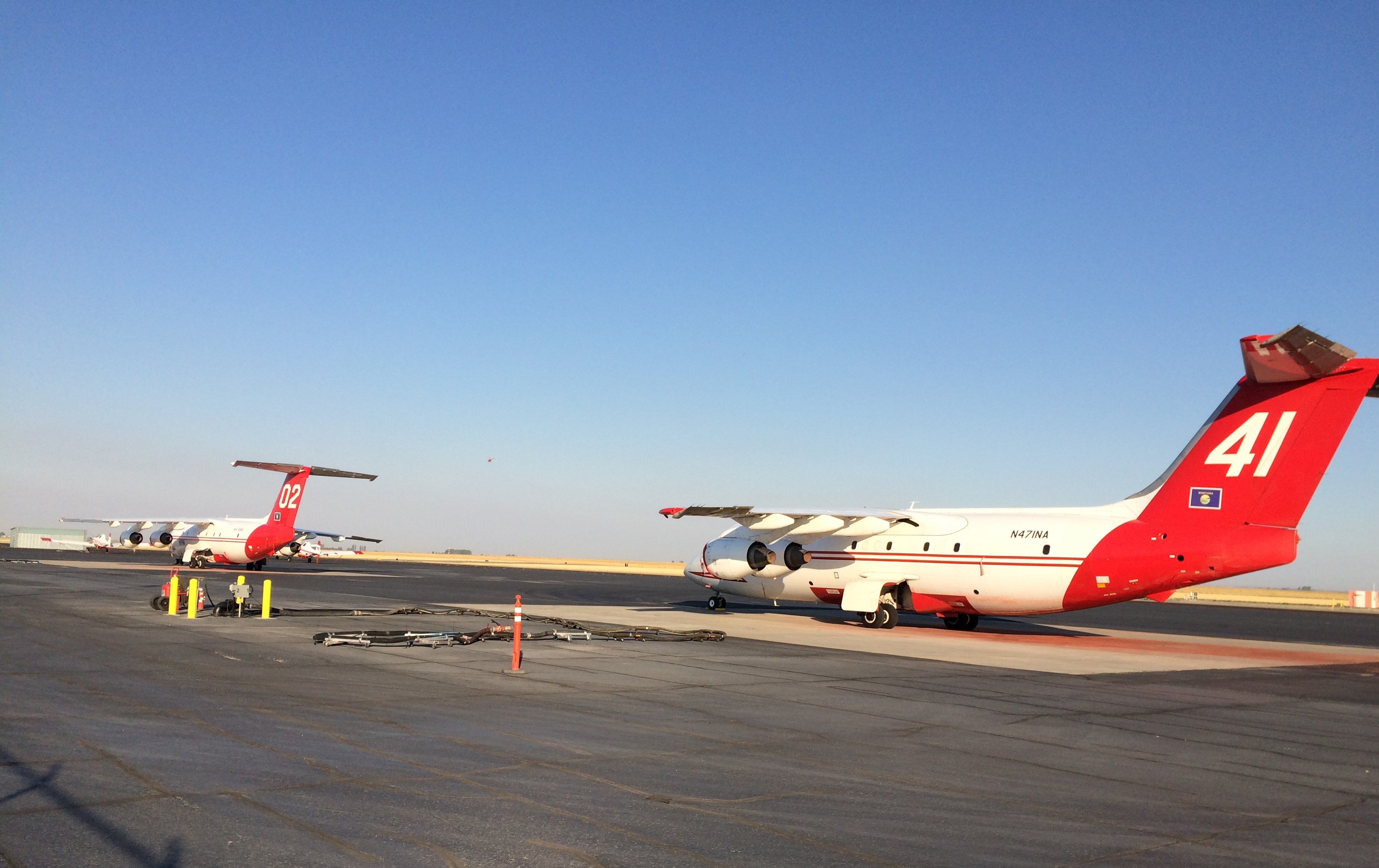 Two LATs wait on the tarmac